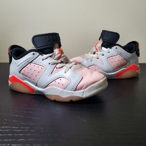 Girl Air Jordan 6 Pink and White